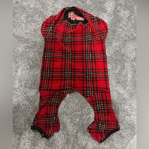 Red Plaid Dog PJs Size XL (fits my 120 lbs dog)